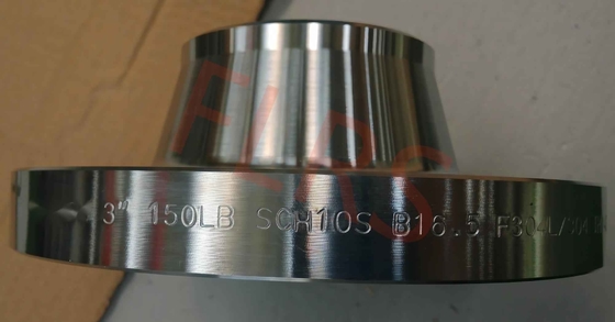kaufen A182 F304/304L angehobener Gesichts-schweißender Hals-Edelstahl-Rohr-Flansch SCH10S 3 Zoll online manufacture