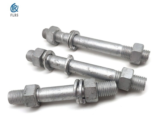 kaufen Hot-Dip Galvanizing Double-End Stud Bolts mit Nüssen und Waschmaschinen für Photovoltaik und Elektrizität online manufacture