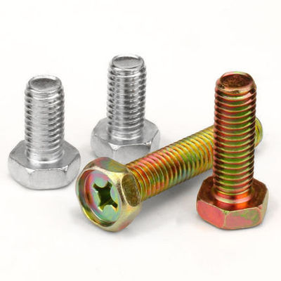 kaufen Verzinktes Kohlenstoffstahl M4-M8 Cross Socket Hex Head Bolts mit Einschlag GB29.2 UNC Thread Online-Herstellung