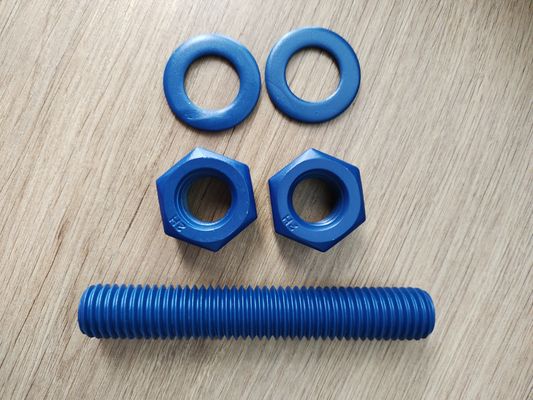 kaufen Good Partner for Stud Bolt c/w 2 Heavy Hex Nuts & 2 Plain Washers Totally with PTFE Coating Finish Online-Herstellung
