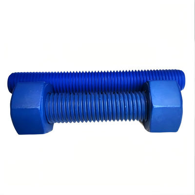 kaufen A193 B7 / A194 2H PTFE-beschichtete doppelgeschaltete Schraube für marine petrochemische Hochdruck-Hochtemperaturanwendungen Online-Herstellung