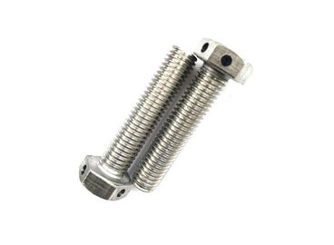 kaufen SS304 SS316 passivierte die Hexen-Kopf-Bolzen, die völlig mit Draht-Löchern verlegt wurden online manufacture