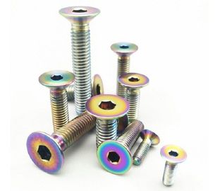 kaufen Mehrfaches angesenkte Bolzen der Farbegr2 Titan mit flache Hexen-Torx Kopf online manufacture
