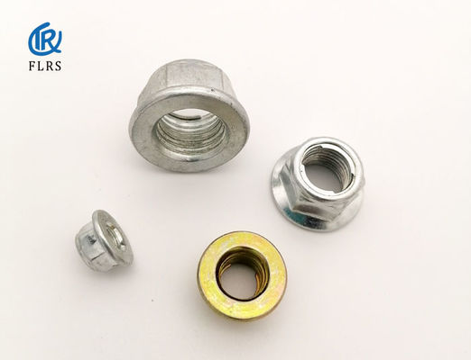 kaufen Maßgebliche Drehmoment-Hexagon-Kontermutter mit Flansch galvanisierte Fertigungshexen-Flansch-Nüsse online manufacture