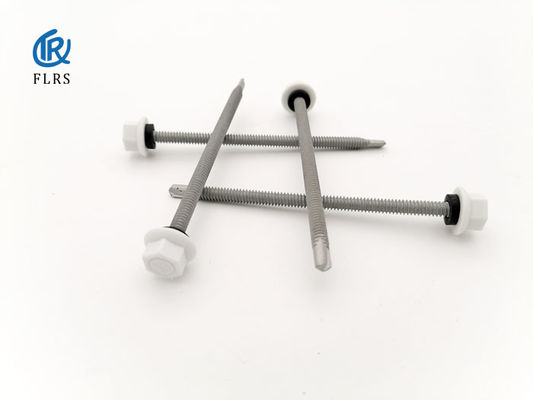 kaufen Hexen-rostfeste beschichtende Oberfläche der Nylonflansch-Kopf-Selbstbohrstahl-Schrauben-hohen Qualität online manufacture