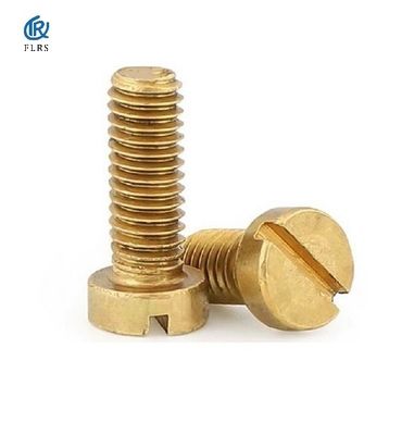 kaufen Gekerbte Kappen-Kopf-mechanische Messingschraube/Rundkopf-gekerbte Maschinen-Schraube online manufacture