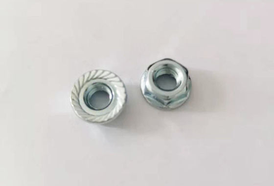 kaufen Galvanisierte Kohlenstoffstahl-Hexe zackte Grad DIN6923 der Flansch-Nuss-4,8 online manufacture