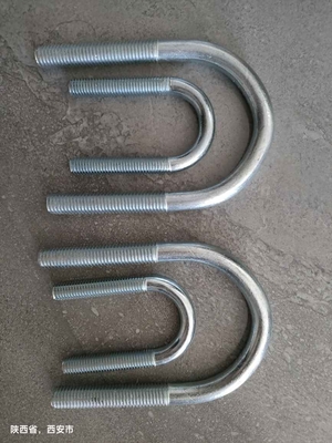 Zinkplattierte U-Bolt-Rechtsschrauben für Stahlrohre
