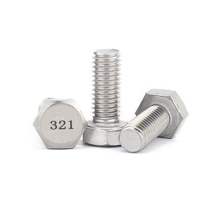 UNC-Draht Volldraht Hexkopfschraube DIN933 aus austenitischem Edelstahl 321 0Cr18Ni10Ti