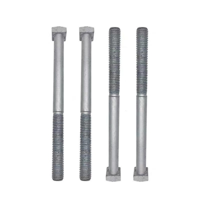 UN Thread Extension Rod Square Head Bolt in Grau / Silber für Hot Dip Galvanized Befestigung angepasst