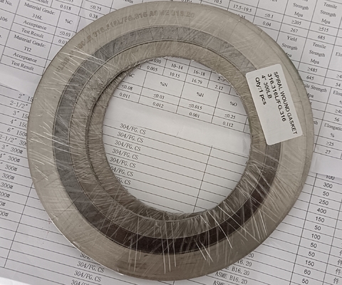 Edelstahl 316 Außenring und Innenring Spiral Wunde Dichtung für ASME B16.5 Flansche 3,2 mm/4,5 mm