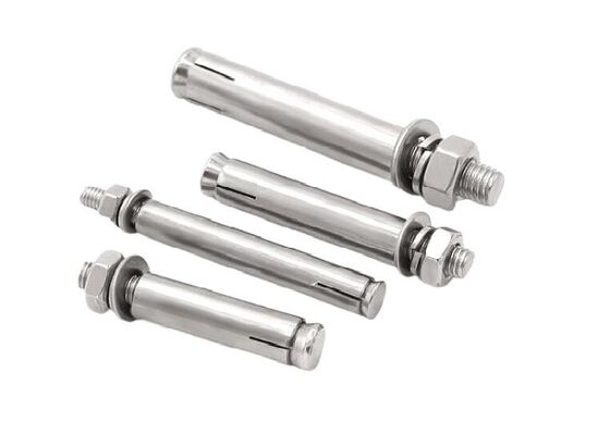 Stainless Steel 304 Wedge Sleeve Expansion Anchor Bolts M6-M20 Mechanical Fasteners With Half Thread